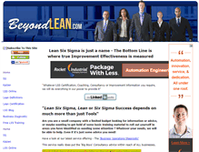 Tablet Screenshot of beyondlean.com